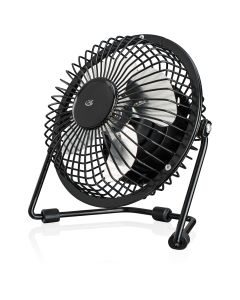 Stay cool with this portable USB powered fan. Plug into your PC, laptop, or a USB wall adapter.