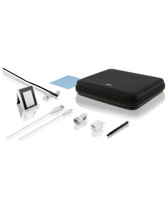 Make the most out of your tablet experience with this 9-piece accessories kit. Protect your tablet with a carrying case, and cleaning cloth. Enhance your tablet experience with a stand, touchscreen stylus, and earbud headphones. Power-up your tablet from a computer, at home, or in the car with the included power adapters.