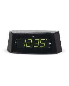 GPX Large Display Voice - Activated Dual Alarm Clock Radio with Bluetooth - CB360B