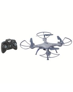 X-51 Atlas: Quadcopter Drone w/Wi-Fi Camera, DRW351MG shown in Matte Grey with Remote. 
