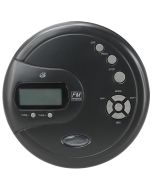 Listen to your favorite music via CD or FM radio with up to 20 programmable tracks.  Includes one set of stereo ear buds.