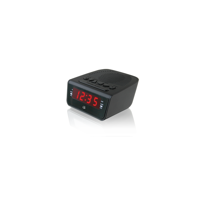 GPX Intelli-Set Clock with Digital Tune AM-FM Radio 