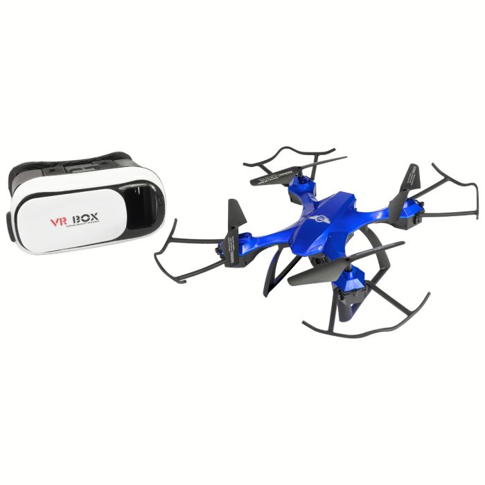 Sky Rider Helios Quadcopter Drone with Wi-Fi Camera and VR Goggle Value  Pack DRW533VPBU