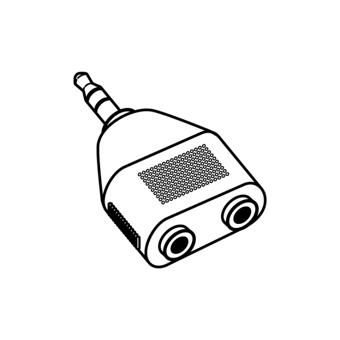 Headphone Jack Adapter - HP-STEREO-SPLT 