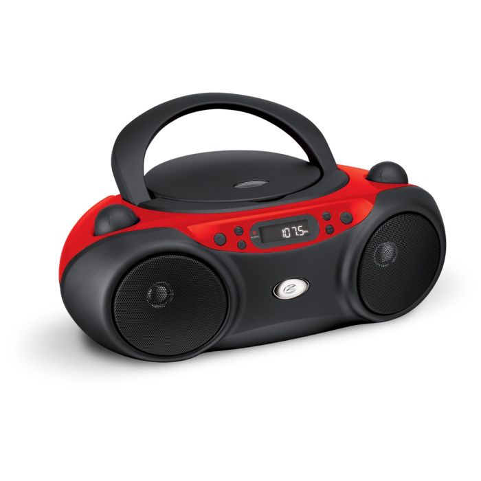 Sporty CD and Radio Boombox - Red - BC232R | GPX