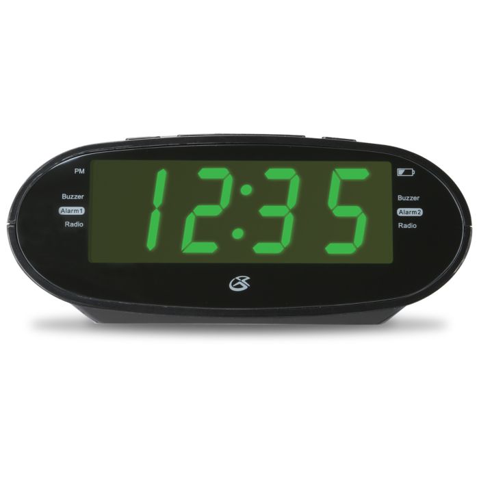Time Zone Dual Alarm Clock Radio - C303B | GPX